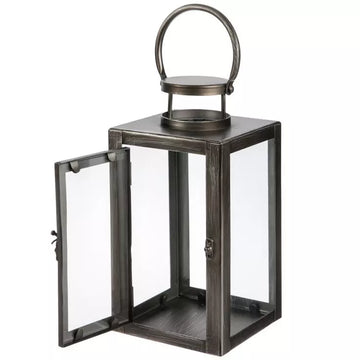 TWO Distressed Metal Lantern - Artisticspacedecor